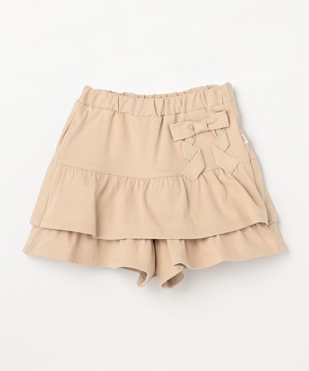 組曲 KIDS 【110-140㎝】リボンティアード キュロット ベージュ