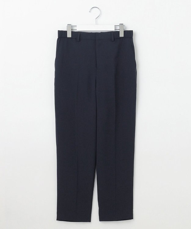 自由区 L 【セットアップ対応・UVカット・接触冷感・洗える】ライトストレッチテーパード パンツ ネイビー