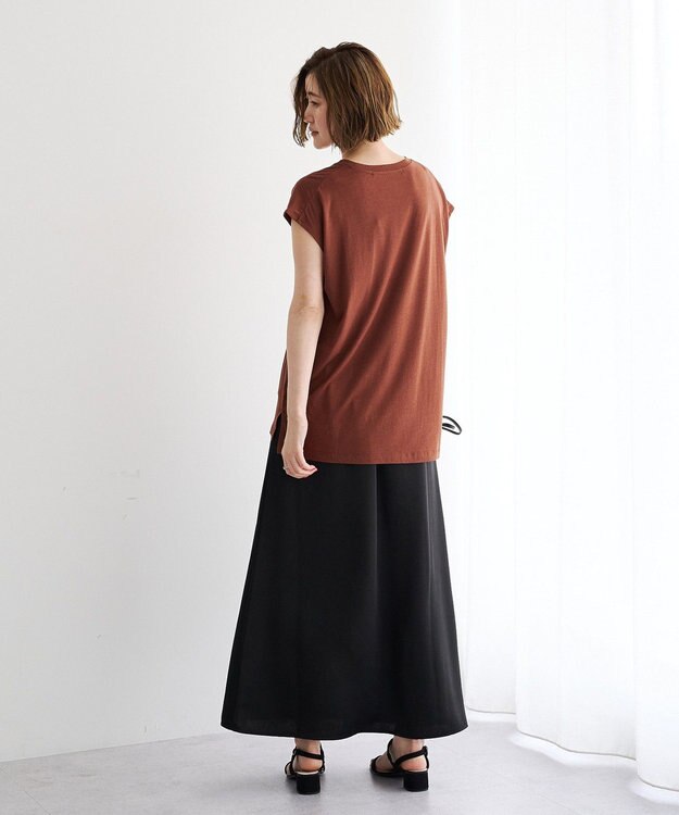 YECCA VECCA フォトプリントノースリーブTee Brown