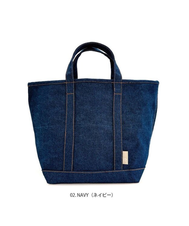 ROOTOTE 1049【舟型フォルム】 SN.ミディアム.デニム-A 02：ネイビー