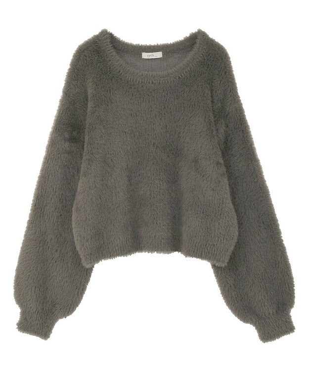 earth music&ecology Ｗフェイスシャギープルオーバー Mocha