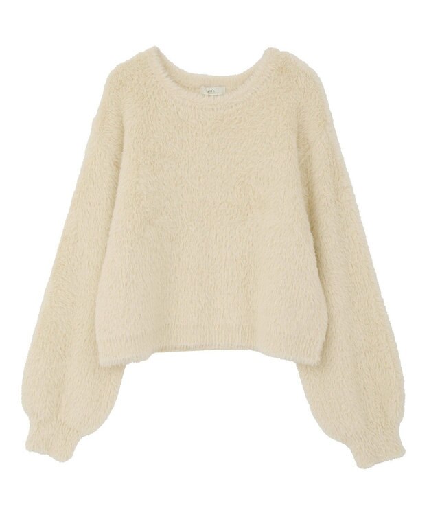 earth music&ecology Ｗフェイスシャギープルオーバー Ivory