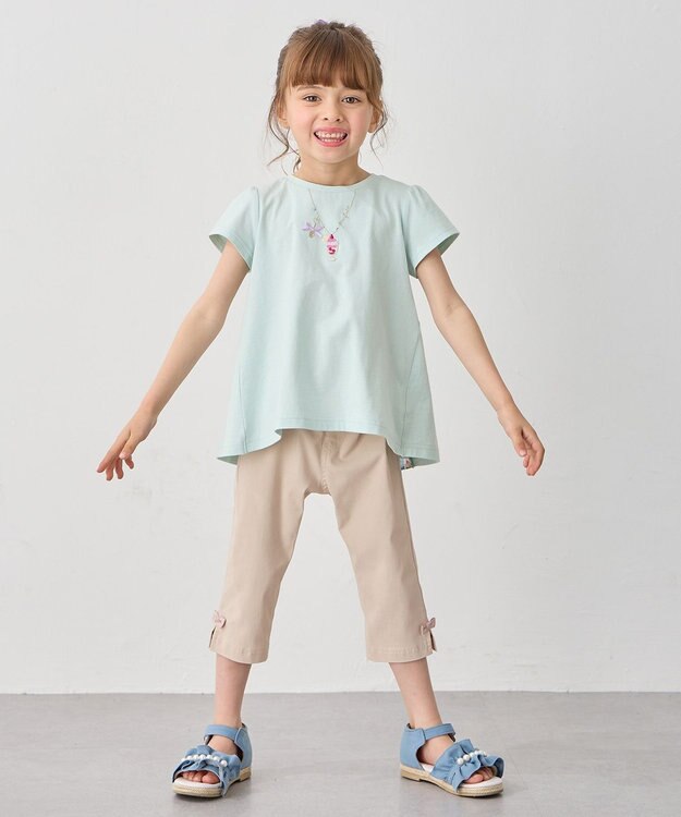 ANY KIDS 接触冷感 しろくま パンツ ベージュ