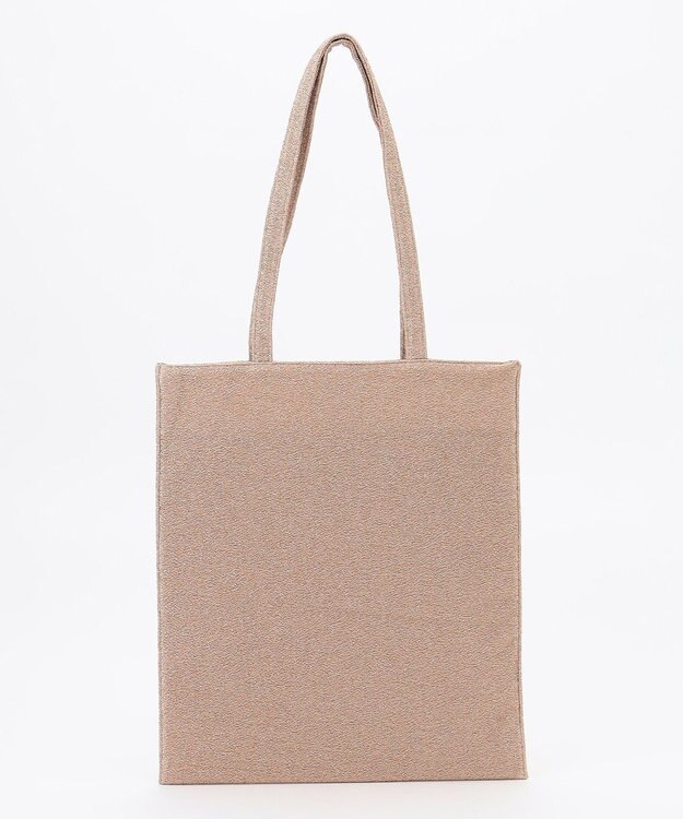 ANY SIS ラメサブトート バッグ ベージュ