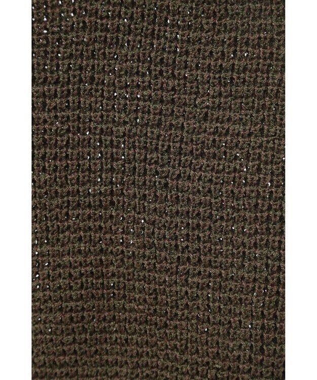 CRAFT STANDARD BOUTIQUE ワッフル編み短丈ニットベスト Khaki