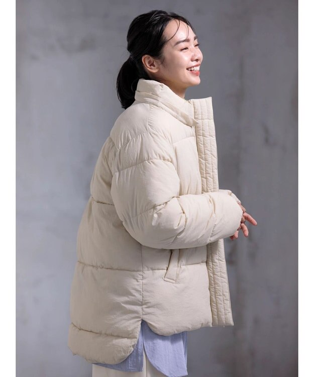 Green Parks ライトファイバーブルゾン Ivory