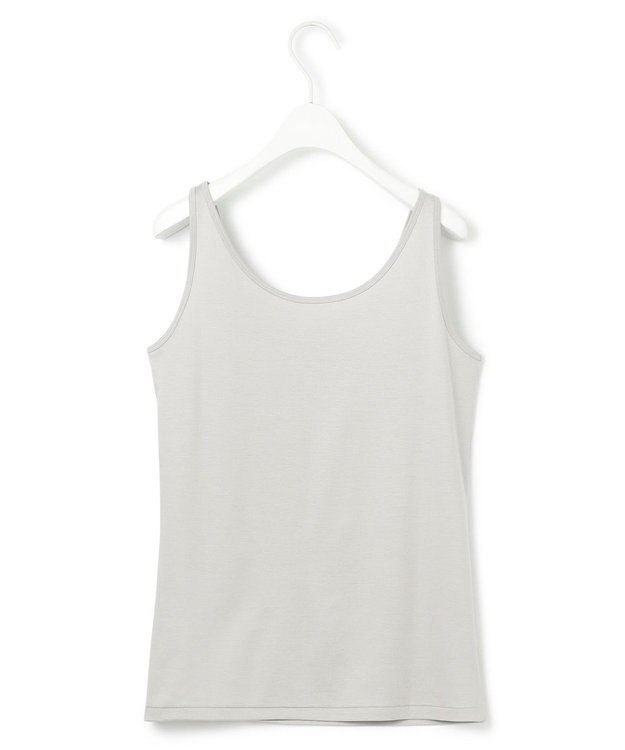 ICB 【洗える】 コットンリヨセルスムース タンクトップ ライトグレー系