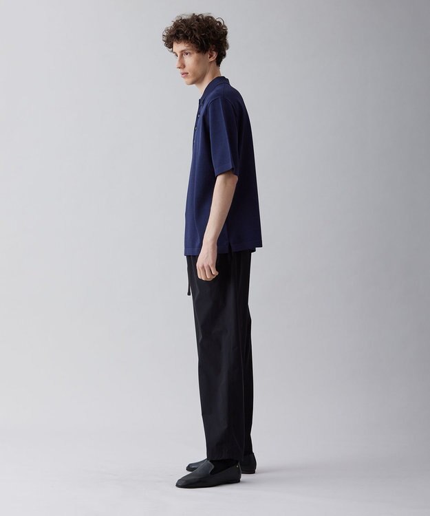 UNFILO MENS 【接触冷感】イージーケア ニットポロ [23年春夏商品] ネイビー