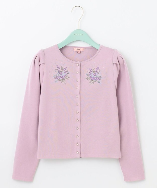TOCCA 【洗える！】MINOSA KNIT カーディガン ラベンダー系