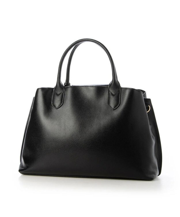 UNBILLION perche ゴートユーティリティヒネリかぶせA4トート ブラック