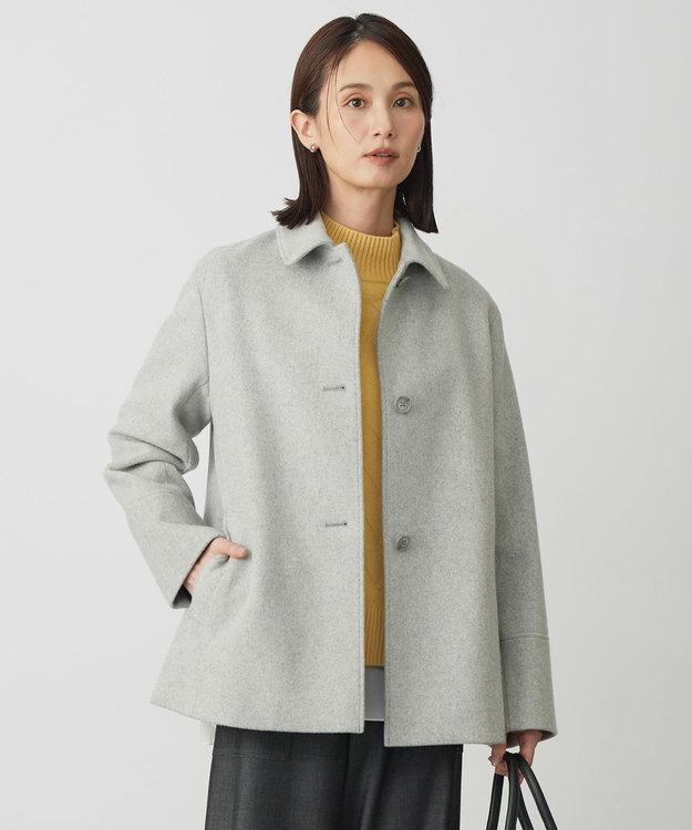 ショートビーバー ショート丈 ステンカラー コート / J.PRESS