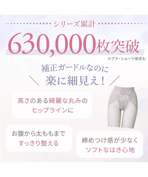 BRADELIS New York 【BRADELIS NewYork peace】　すらっとフィットガードル24 グレージュ