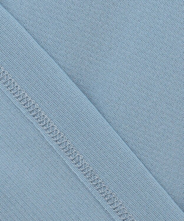 ICB 【洗える】 パウダリーチュール ハイネックトップス ブルーシェイド系