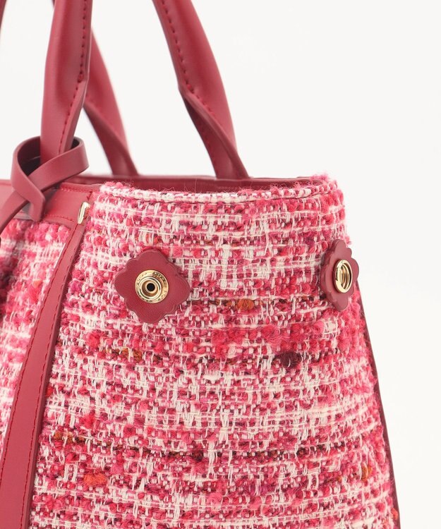 TOCCA CAMELOT TWEED BAG ツイードバッグ レッド系
