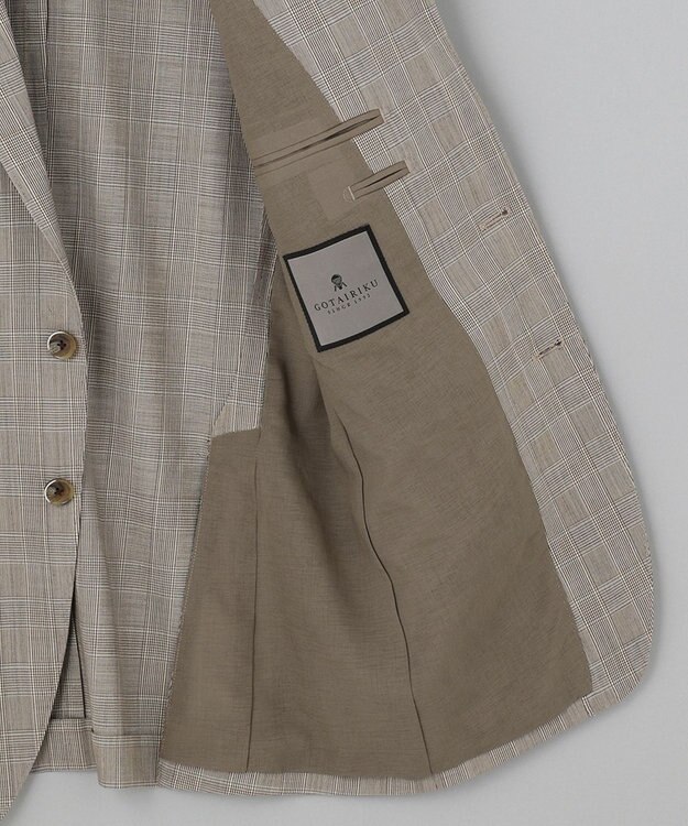 GOTAIRIKU 【AIRY MOVE / セットアップ対応】ウォッシャブルウールトロピカル セットアップジャケット ベージュ系4