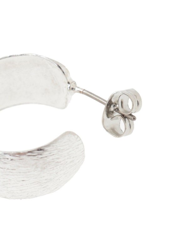 AMERICAN HOLIC ヘアラインフープピアス Silver