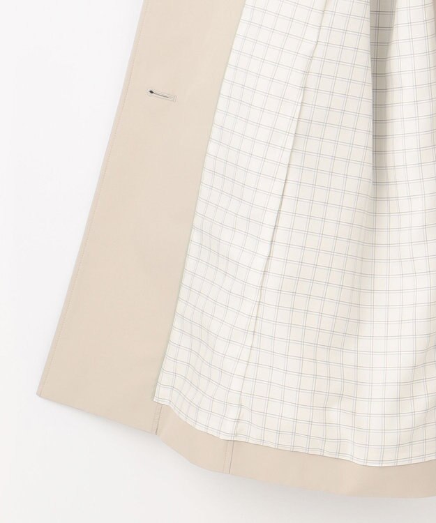 J.PRESS LADIES 【WEB限定カラーあり・撥水】80/2 T/C ツイル ステンカラー ロングコート ライトグレー系