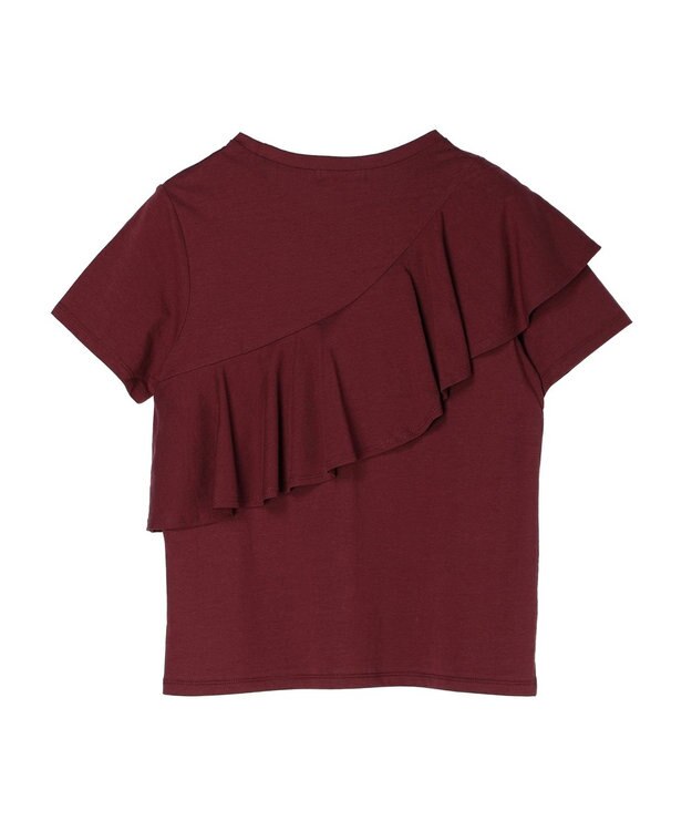 earth music&ecology フロントフリルプルオーバー Bordeaux