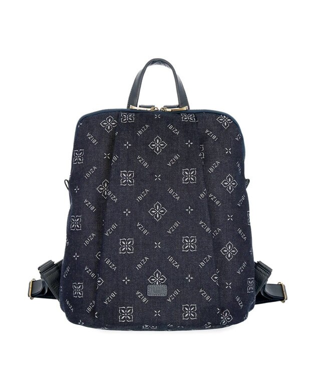 IBIZA アスール　ロゴデニム　リュック 紺