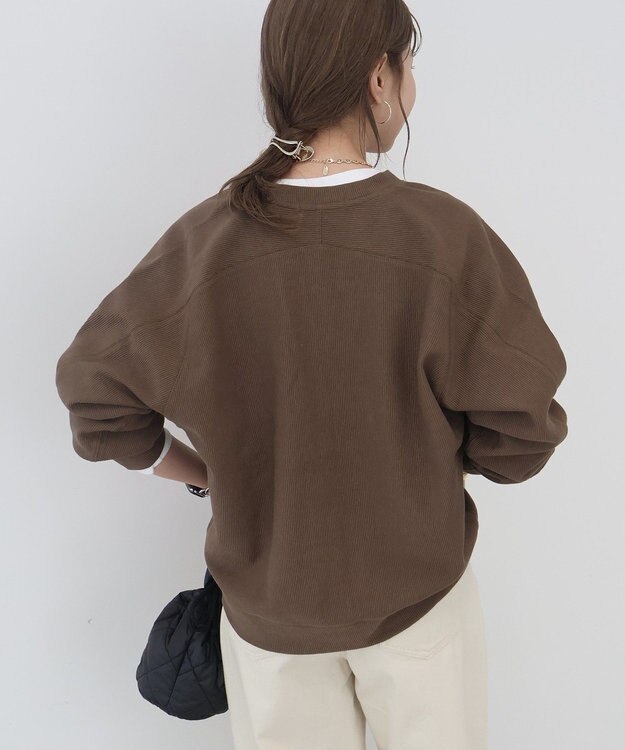 AMERICAN HOLIC Ｖネックリップルカーディガン Mocha