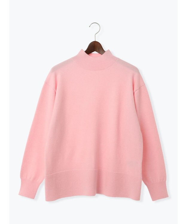 Te chichi バックスリットスタンドネックプルオーバー ピンク