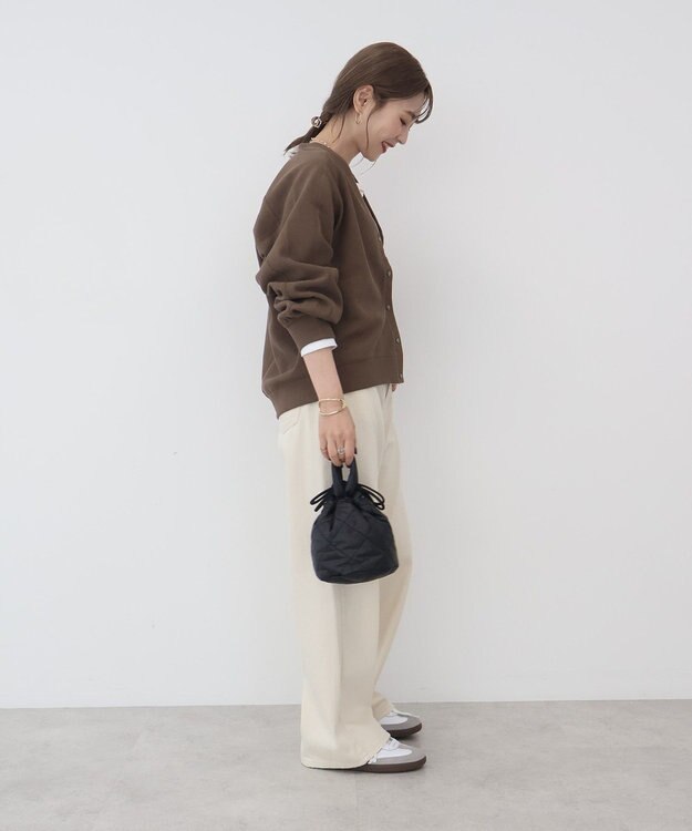 AMERICAN HOLIC Ｖネックリップルカーディガン Mocha