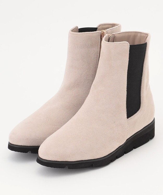 ANY SIS 【23.0~24.0cm】フラットサイドゴア ブーツ グレージュ