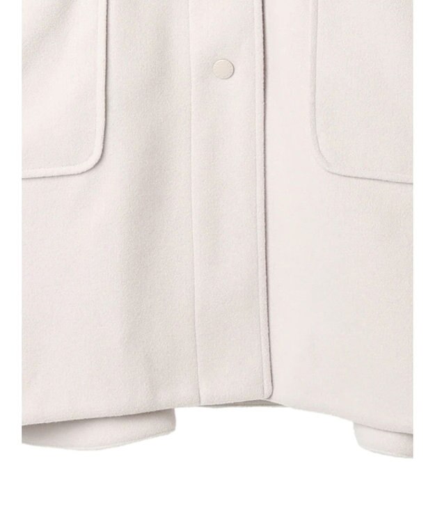 AMERICAN HOLIC 中空ＦＩＢＥＲ２ＷＡＹフード付きコート Light Gray