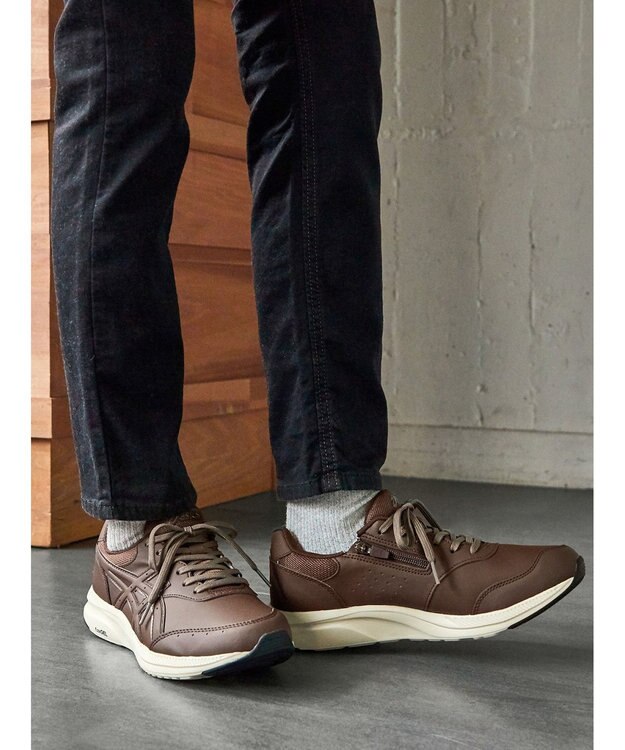 ASICS WALKING ゲルファンウォーカー M041 4E相当 ブラウン系