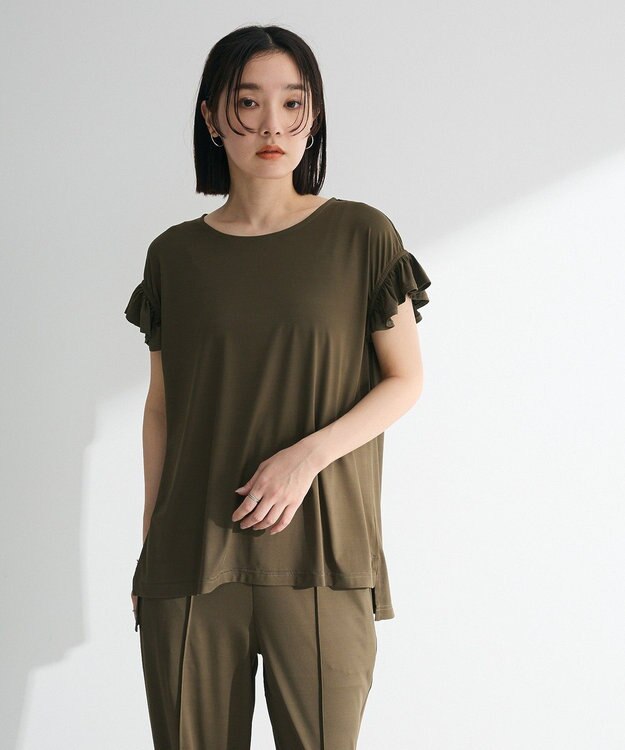 Green Parks ・ＳＵＧＡＲ　ＳＰＯＯＮ　【ラッシュガード】フリル Khaki