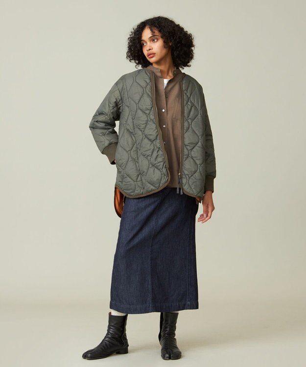 J.PRESS YORK STREET 【WOMEN】バックプリーツ ブラウス ブラウン系