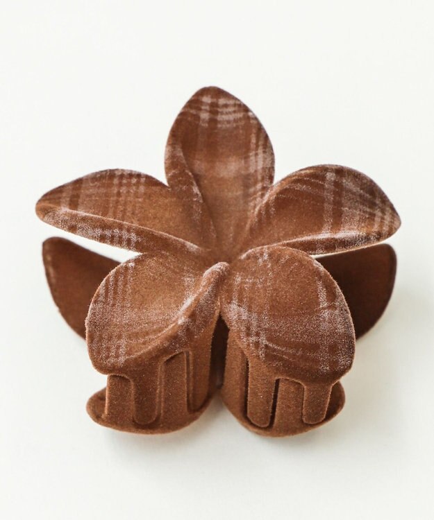 WEGO L総柄フラワーバンス ブラウンチェック1