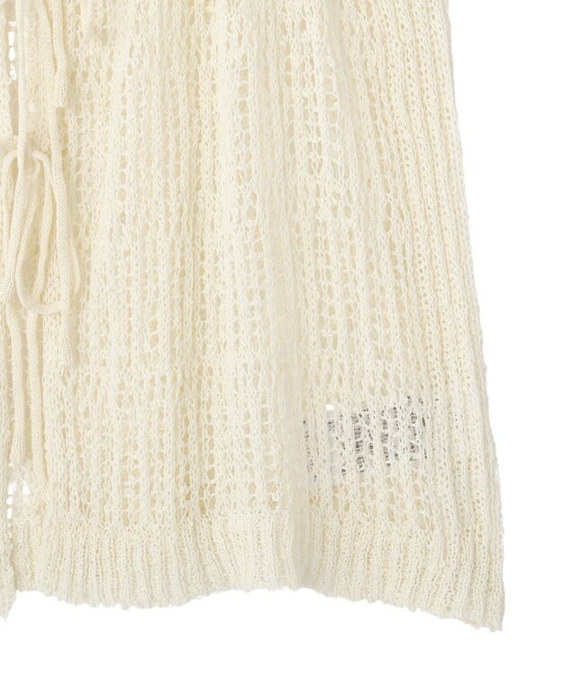 CRAFT STANDARD BOUTIQUE ノットヤーン透かしビスチェ Off White