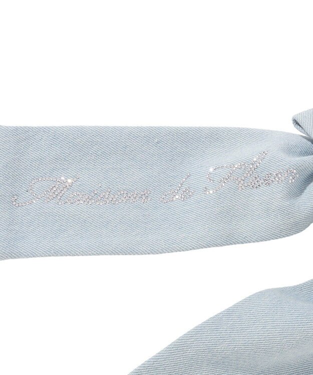 Maison de FLEUR ブルーマニアデニムリボンバレッタ Light Blue