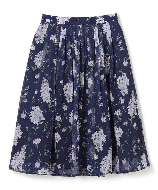 TOCCA 【洗える】MIMOSA IMPRESSION スカート ネイビー系