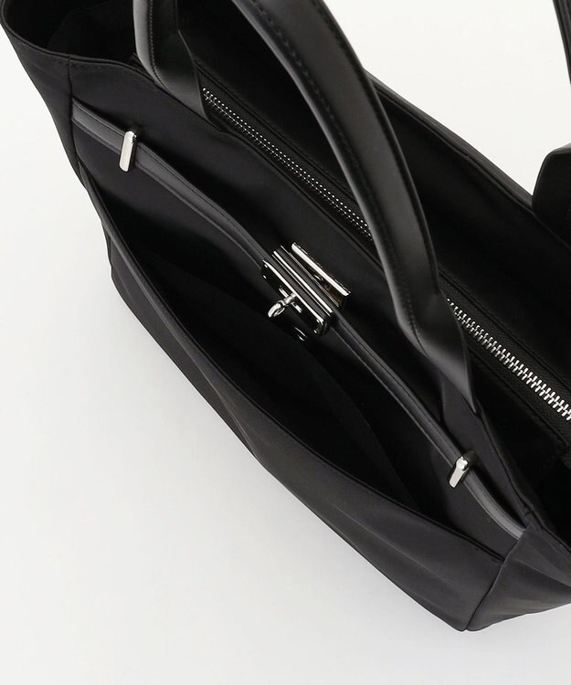 ICB 【A4サイズ収納可】ベルトバックルトート ブラック