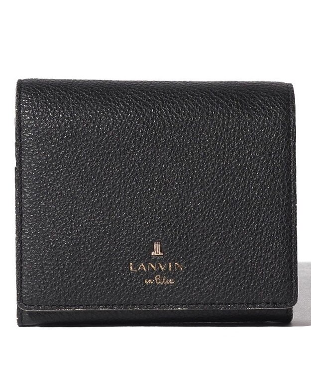 LANVIN en Bleu メラニー 二つ折りBOX財布 ブラック
