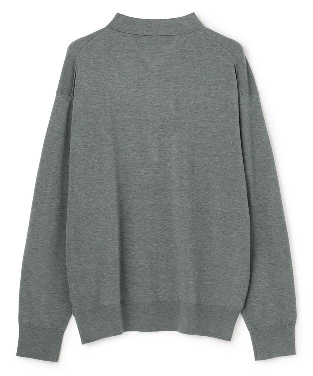 UNFILO MENS 【男女兼用】ソフトサーモ アンチピリングニット ポロ チャコール