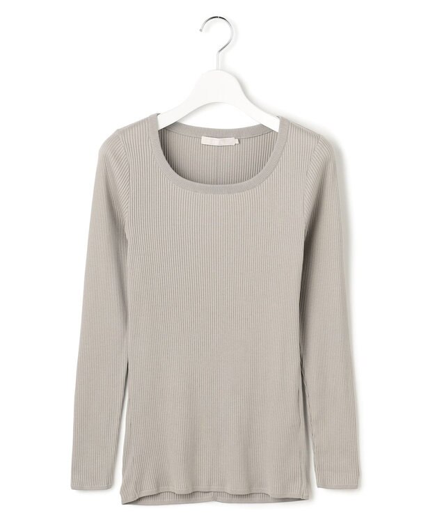 ICB L 【洗える】 ４×２リブ プルオーバー ライトグレー系