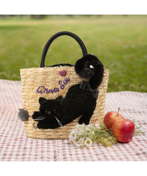 ANNA SUI TITIプランク かごバッグ ベージュ