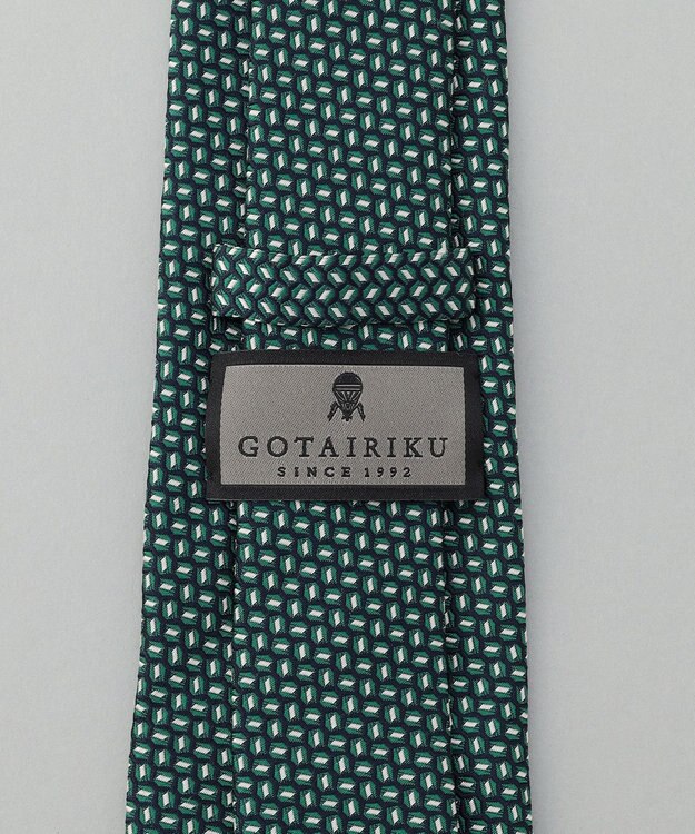 GOTAIRIKU GOTAIRIKU別注【日本製】シルク ネクタイ_小紋柄 ダークグリーン系8