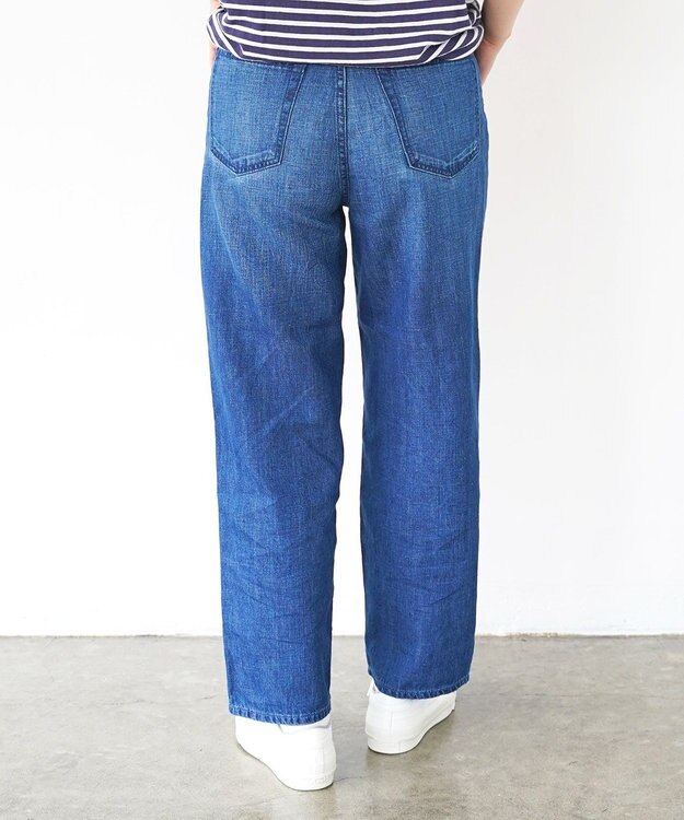 caqu FS linen ankle boy`s アンクル丈 ゆったりボーイフィットリネンデニム 1year
