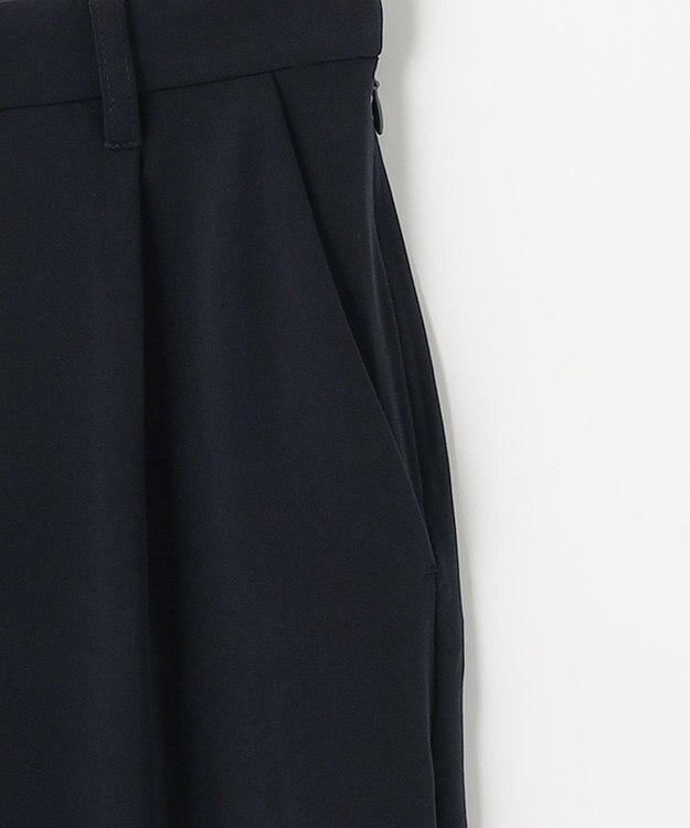 ANY 【洗える】七分袖ブラウス×パンツ セットアップ ネイビー系
