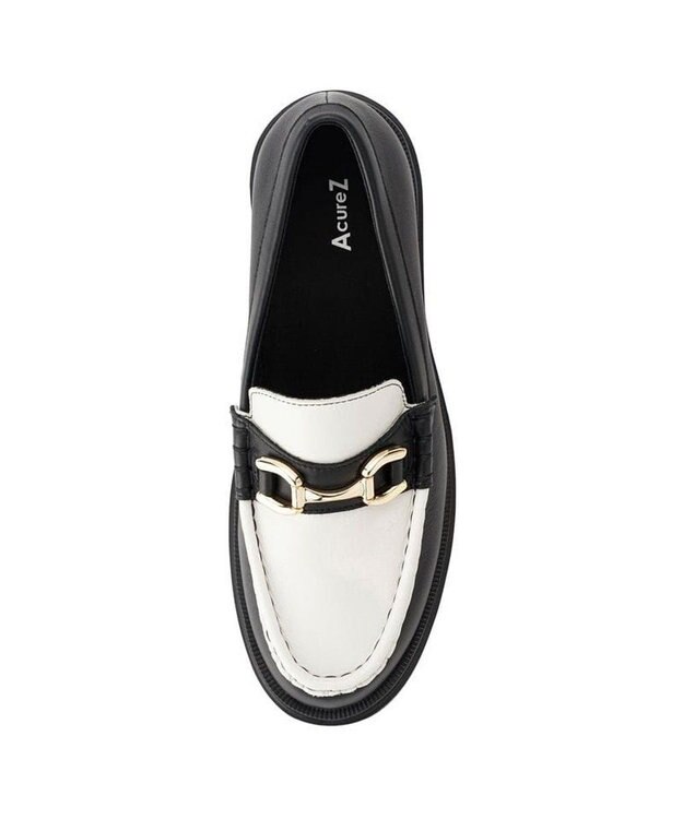 AcureZ GORE-TEX | 全天候型カジュアルビットローファー ブラック×オフホワイト