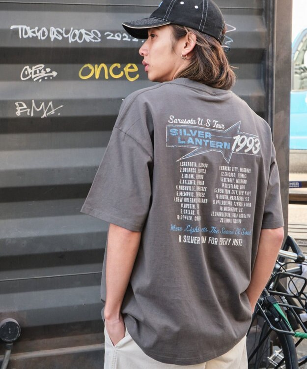 WEGO 【ユニセックス着用ITEM/SMLサイズ展開】ヴィンテージライクグラフィックT（SS） 柄2