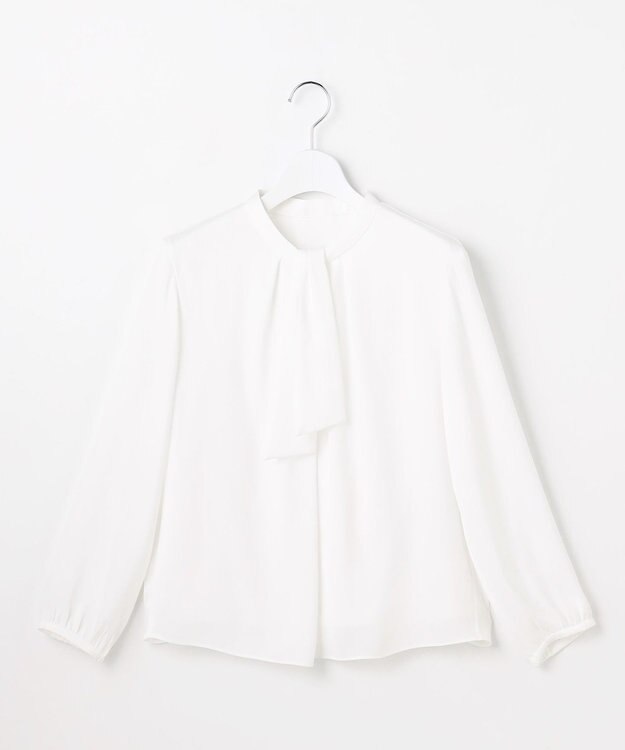 J.PRESS LADIES S バックサテンジョーゼット カットソー ホワイト系