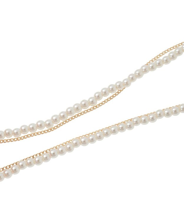 Green Parks パール２連Ｙ字ネックレス Gold