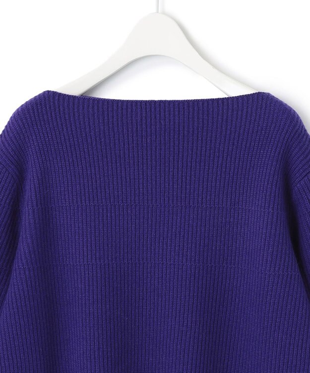 ICB 【WEB限定カラーあり】ウールカシミヤ ボートネックニット ロイヤルブルー系【WEB限定】