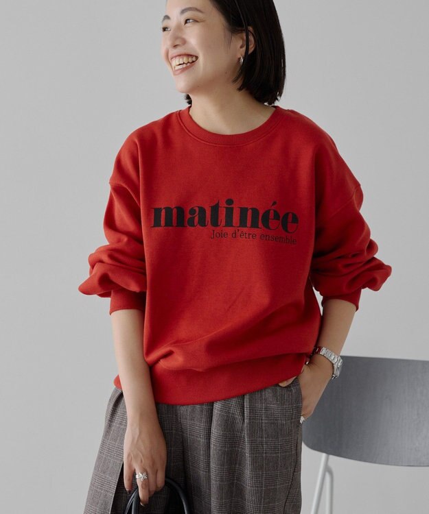 AMERICAN HOLIC フレンチロゴ裏起毛プルオーバー Red