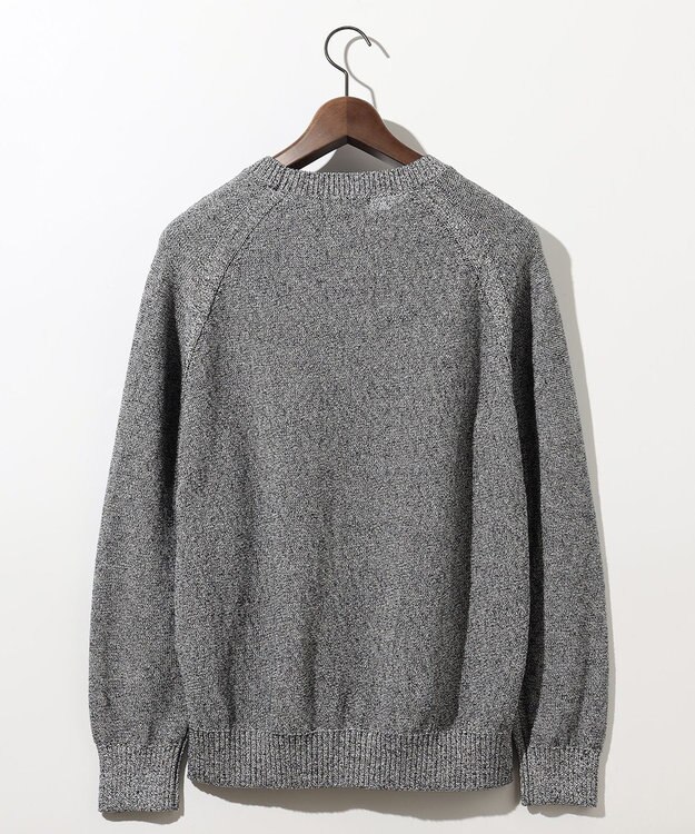 JOSEPH ABBOUD 【和紙使用エコ素材/日本素材/軽量/通気性/速乾性】和紙ムリネ ニット クルーネック ニット ライトグレー系